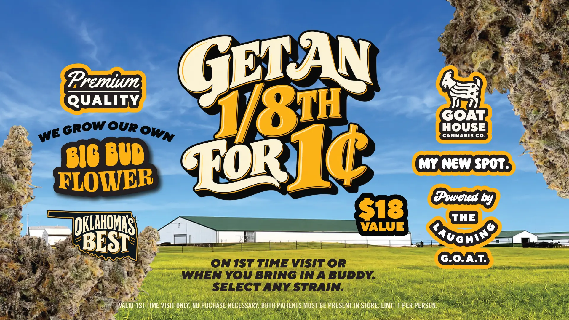 Try The Laughing Goat Flower for Just 1¢ at Goat House